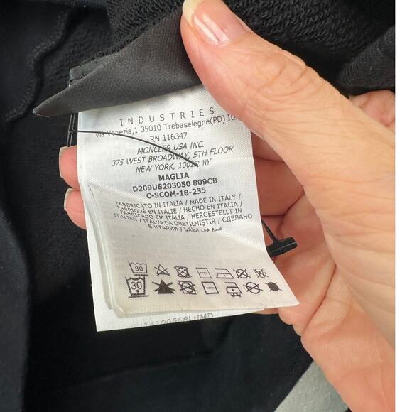 Moncler Genius 7 Fragment Hiroshi Fujiwara Black Backstage Pass Hoodie XL - Picture 12 of 16